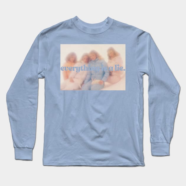 Everything Is A Lie /\/\/\/\ Aesthetic Nihilism Design Long Sleeve T-Shirt by DankFutura